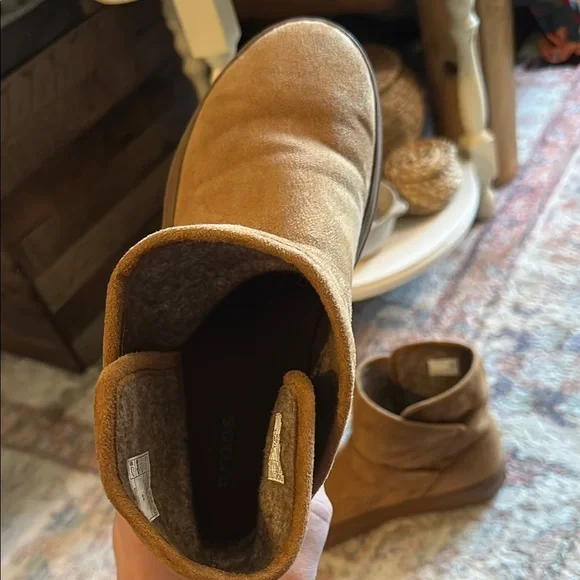 Tan Suede Ankle Boots - Picture 4 of 5